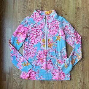 Lilly Pulitzer Skipper Popover Breakwater Blue Lolita Small